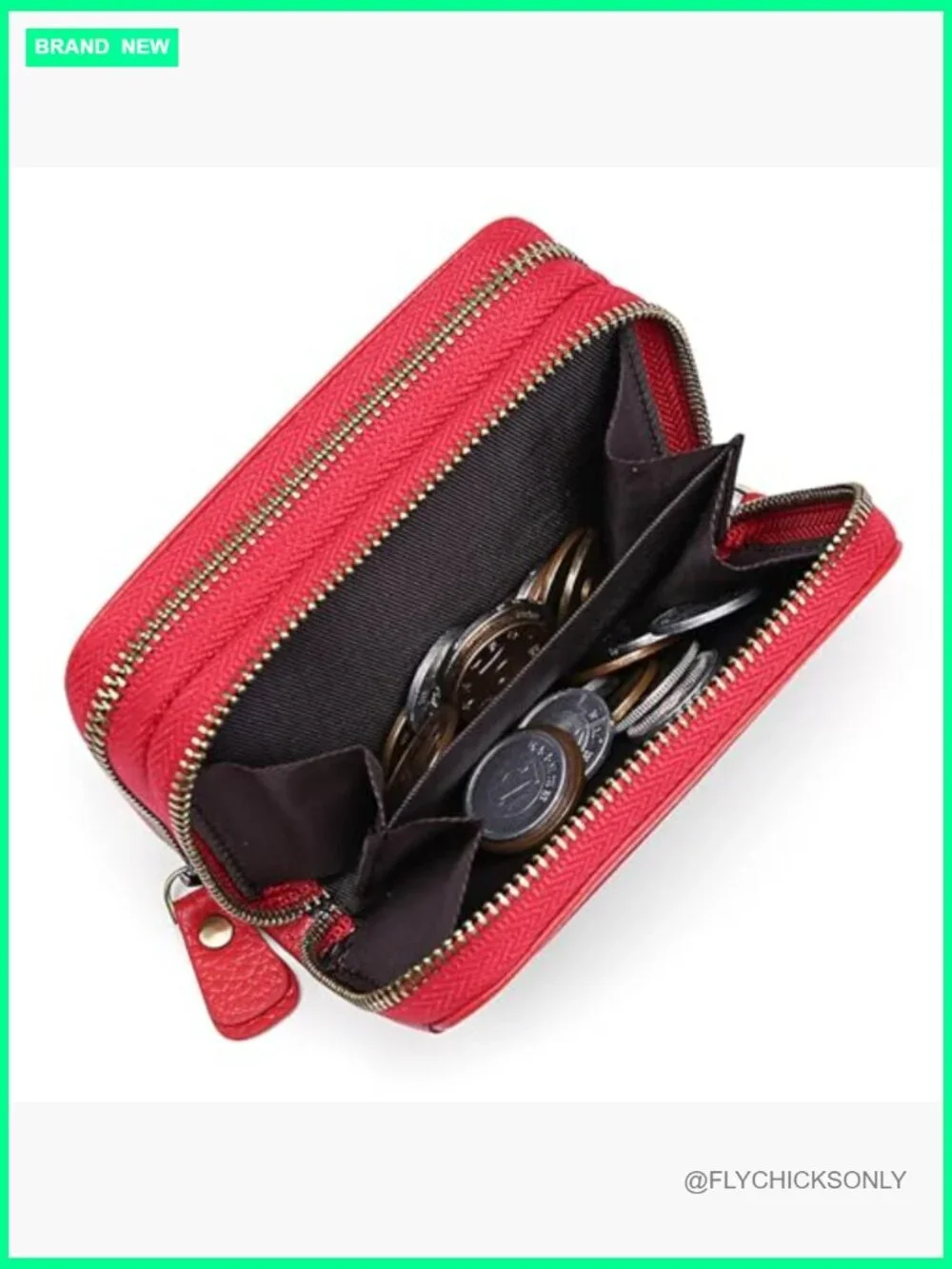 Genuine Leather RFID Blocking Credit Card Holder Accordion Wallet